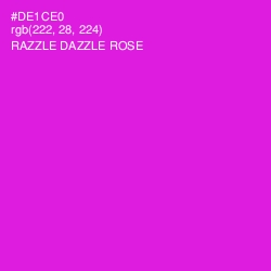 #DE1CE0 - Razzle Dazzle Rose Color Image