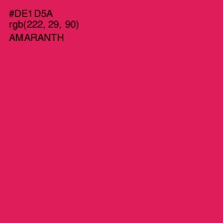 #DE1D5A - Amaranth Color Image