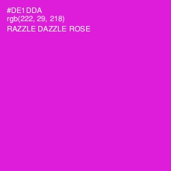#DE1DDA - Razzle Dazzle Rose Color Image