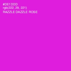 #DE1DDD - Razzle Dazzle Rose Color Image