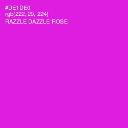 #DE1DE0 - Razzle Dazzle Rose Color Image