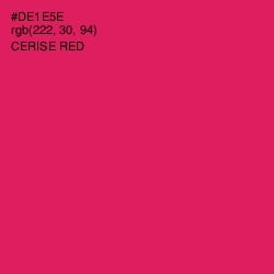 #DE1E5E - Cerise Red Color Image