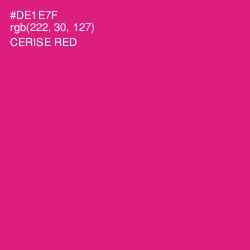 #DE1E7F - Cerise Red Color Image