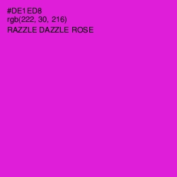 #DE1ED8 - Razzle Dazzle Rose Color Image