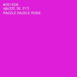 #DE1ED9 - Razzle Dazzle Rose Color Image