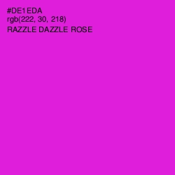 #DE1EDA - Razzle Dazzle Rose Color Image