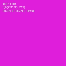 #DE1EDB - Razzle Dazzle Rose Color Image