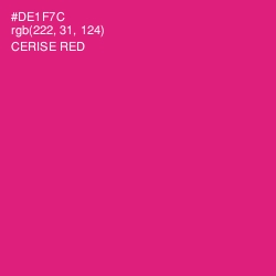 #DE1F7C - Cerise Red Color Image