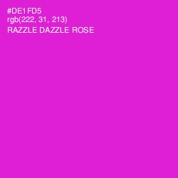 #DE1FD5 - Razzle Dazzle Rose Color Image