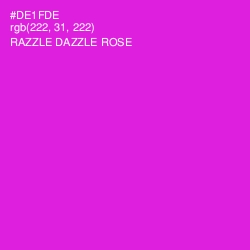 #DE1FDE - Razzle Dazzle Rose Color Image