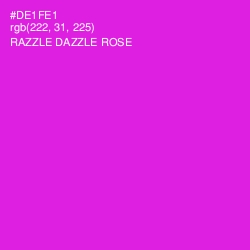 #DE1FE1 - Razzle Dazzle Rose Color Image