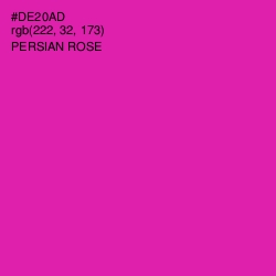 #DE20AD - Persian Rose Color Image