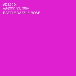 #DE20D1 - Razzle Dazzle Rose Color Image