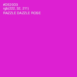 #DE20D3 - Razzle Dazzle Rose Color Image