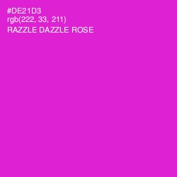 #DE21D3 - Razzle Dazzle Rose Color Image