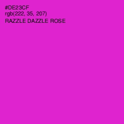 #DE23CF - Razzle Dazzle Rose Color Image