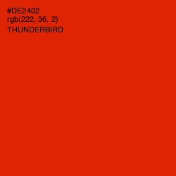 #DE2402 - Thunderbird Color Image