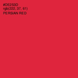 #DE253D - Persian Red Color Image