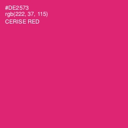 #DE2573 - Cerise Red Color Image