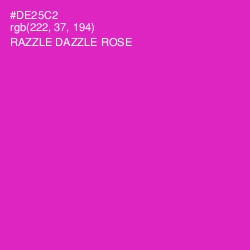 #DE25C2 - Razzle Dazzle Rose Color Image