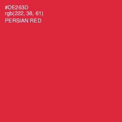 #DE263D - Persian Red Color Image