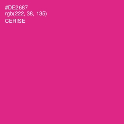 #DE2687 - Cerise Color Image