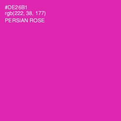 #DE26B1 - Persian Rose Color Image