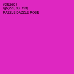 #DE26C1 - Razzle Dazzle Rose Color Image