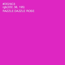 #DE26C3 - Razzle Dazzle Rose Color Image