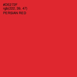 #DE272F - Persian Red Color Image