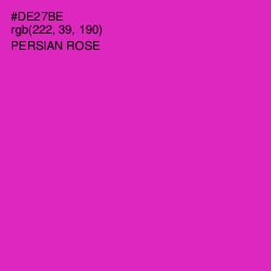 #DE27BE - Persian Rose Color Image