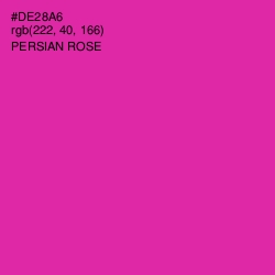 #DE28A6 - Persian Rose Color Image