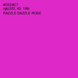 #DE28C7 - Razzle Dazzle Rose Color Image