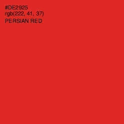 #DE2925 - Persian Red Color Image