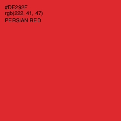 #DE292F - Persian Red Color Image