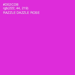 #DE2CDB - Razzle Dazzle Rose Color Image