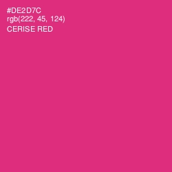 #DE2D7C - Cerise Red Color Image