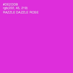 #DE2DDB - Razzle Dazzle Rose Color Image