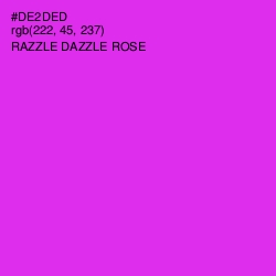 #DE2DED - Razzle Dazzle Rose Color Image