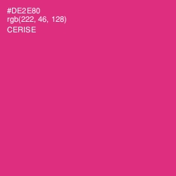 #DE2E80 - Cerise Color Image