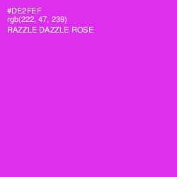 #DE2FEF - Razzle Dazzle Rose Color Image