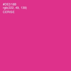 #DE318B - Cerise Color Image
