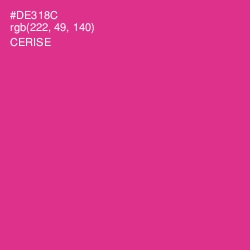 #DE318C - Cerise Color Image