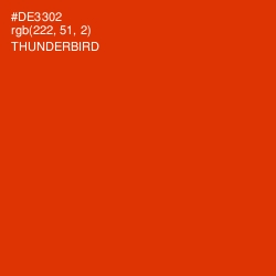 #DE3302 - Thunderbird Color Image