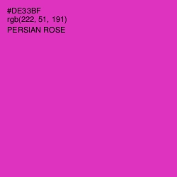 #DE33BF - Persian Rose Color Image