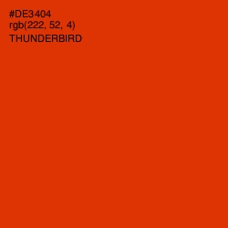 #DE3404 - Thunderbird Color Image
