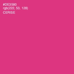 #DE3580 - Cerise Color Image
