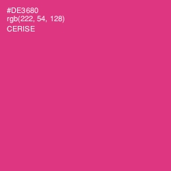 #DE3680 - Cerise Color Image