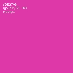 #DE37A8 - Cerise Color Image
