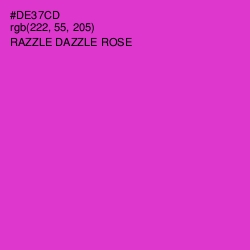 #DE37CD - Razzle Dazzle Rose Color Image
